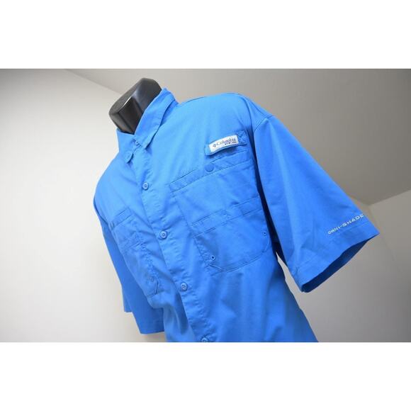 Columbia PFG Vented Fishing Shirt Omni-Shade Camp Shirt Mens Sz 2XL XXL - Picture 1 of 11
